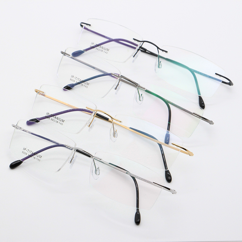 BCLEAR B-montura de gafas de titanio para hombre y mujer, anteojos cuadrados con prescripción sin montura, montura óptica coreana para miopía, novedad de