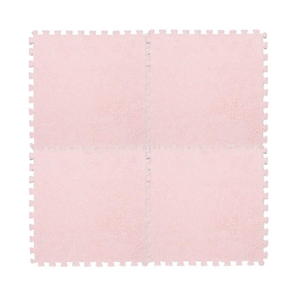Tapis de Puzzle en mousse Eva pour enfants, 25x25cm, 7 couleurs, sol pour bébé, beauté et santé: Pink 
