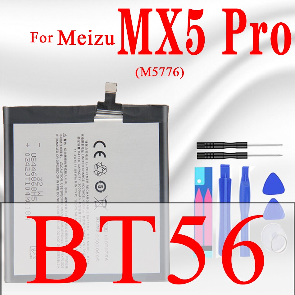 BT-51 Batterie Für Meizu MX5 Batterie MX 5 4 6 Pro M460 M575M M5776 M1 M2 M3 M6 Hinweis M681H m681Q L681H L681Q BT51 Bateria: BT56