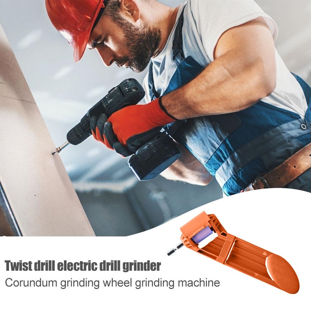 Drill Bit Sharpener Portable Corundum Grinding Wheel Tool Corundum Resisting Drill Polishing Grinder Wheel Tool