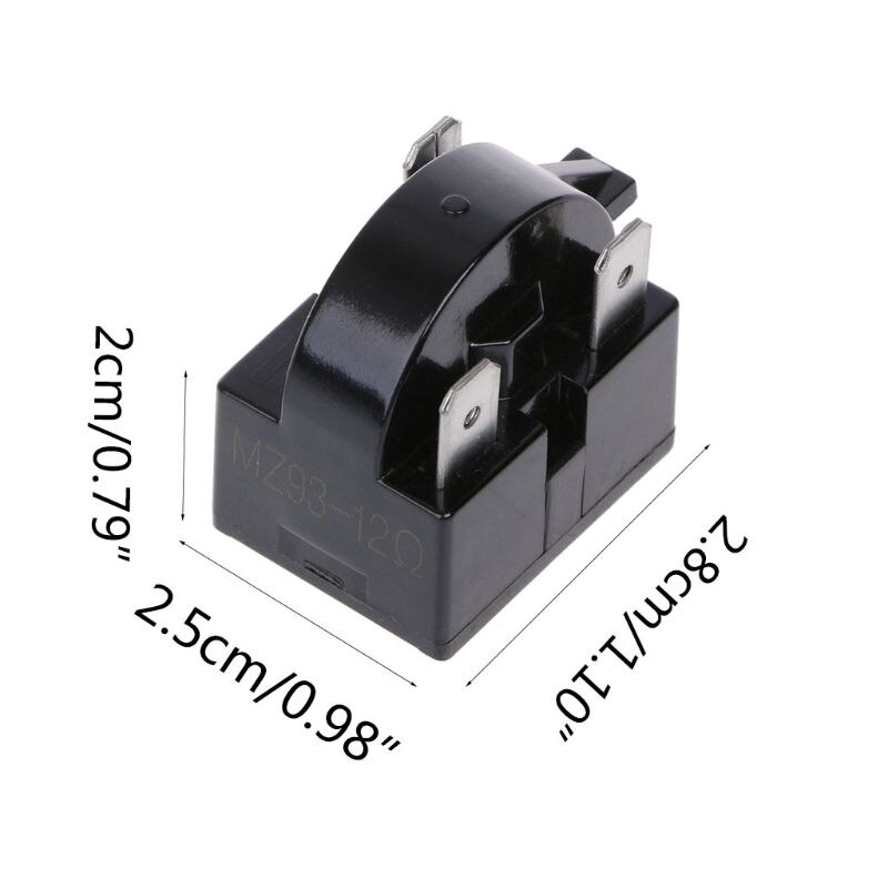 Refrigerator 220V One Pin Refrigerator Compressor PTC Starter Relay Refrigerator Parts 95AC
