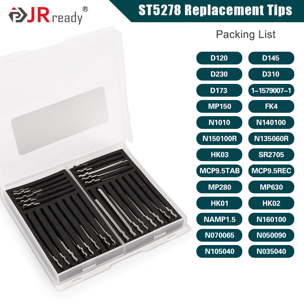 JRready Replacement Tip Kit for Extraction Tool &Terminal Release Tool for Deutsch,AMP/TE,Molex,Delphi,JST,Harting Connectors: Orange