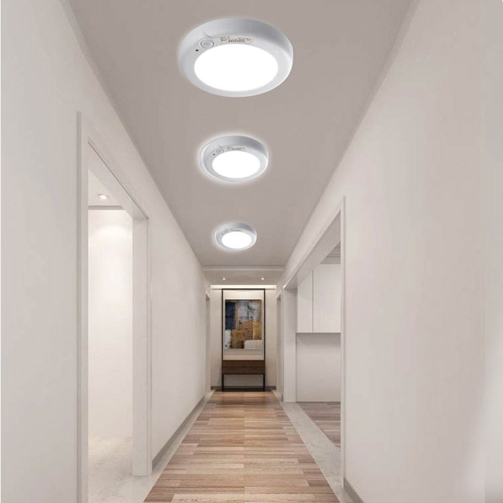 ICOCO 8W/12W 9 Led sensor Light Sound And Light Control Intelligent Corridor Living Room Induction Ceiling Lamp