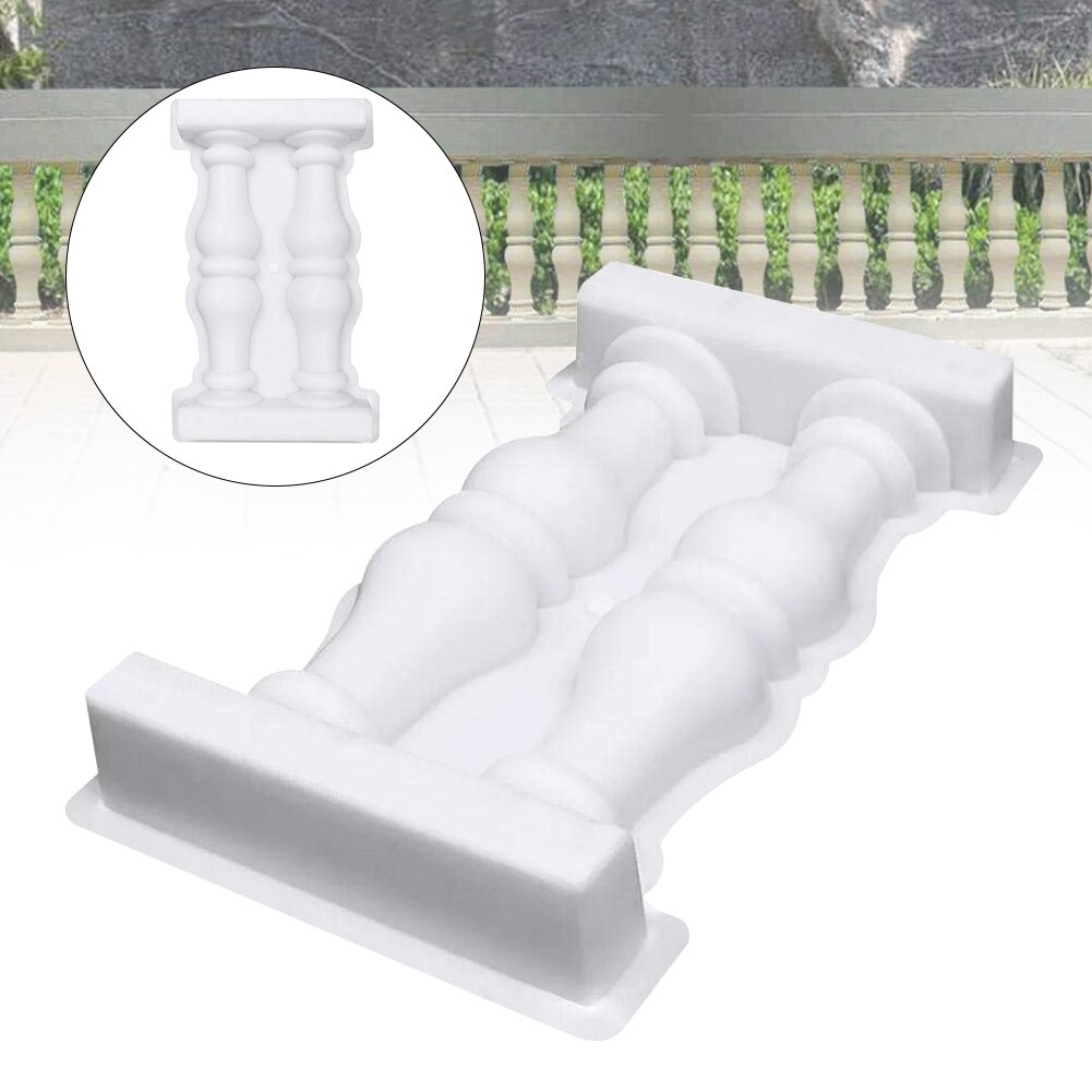 Roman Column Railing Building Decorative White Easy Apply Railing Outdo... – Vicedeal