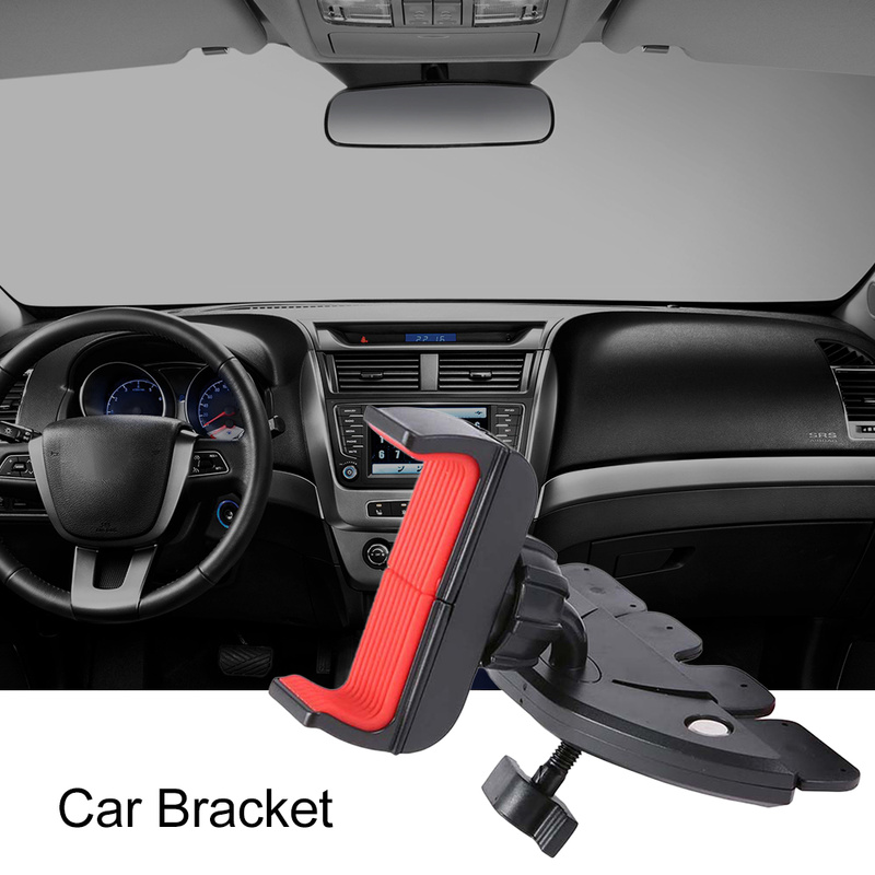 360 Graden Rotatie CD Slot Auto Telefoon Houder Auto Mount One-touch Cradle Stand Navigatie Beugel Auto Accessoires Auto onderdelen