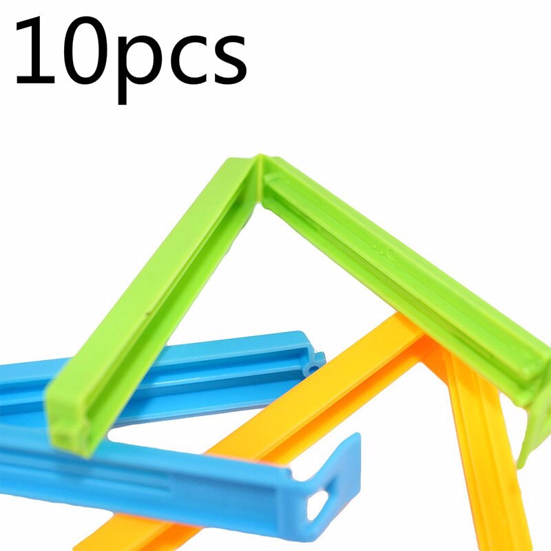 1/5/10 stücke Tragbare Neue Küche Nahrung Speichern Snacks Dichtung Verschluss Tasche Clip Prise-aus Zangen Kunststoff Werkzeug geschlossen Klemme Frische Lebensmittel: 10Stck