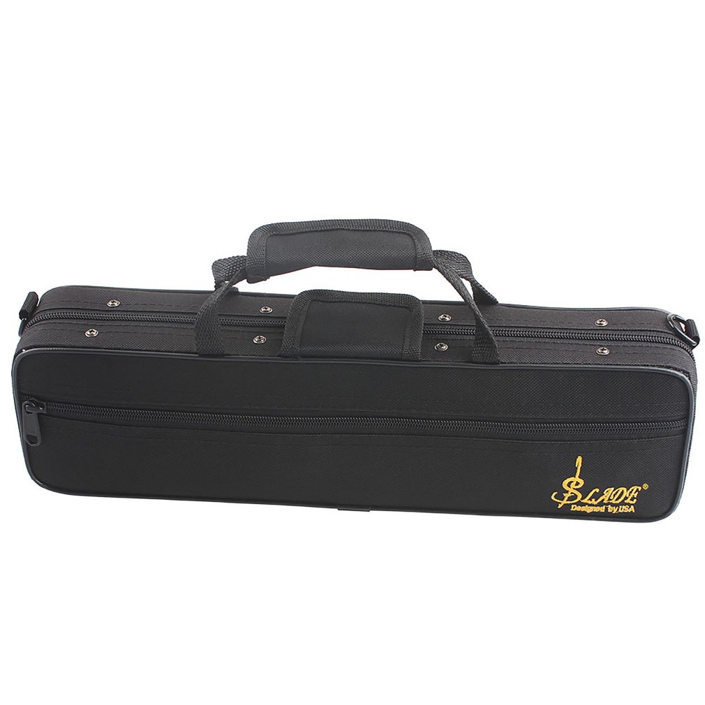 ammoon Flute Case Gig Bag Backpack Box Water-resistant 600D Foam Cotton Padding with Adjustable Single Shoulder Strap