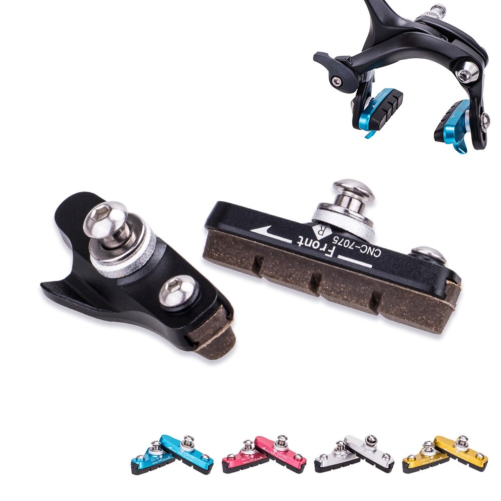 Road Bike Brake Pads Replaceable Brake shoes for aluminium Alloy Rims Brake capliers C-Brake Pads Dura Ace Ultegra 105 Cartridge
