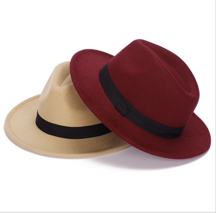 AU Unisex Autumn Western Retro Style Wide Brim Men Women Hat Fedora Jazz US Men Women Fedora Fedora Hat Trilby Cap