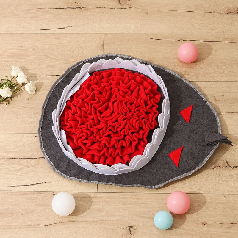Shark pet sniffing mat, bite-resistant toy training blanket, anti-choking dog blanket dog blankets
