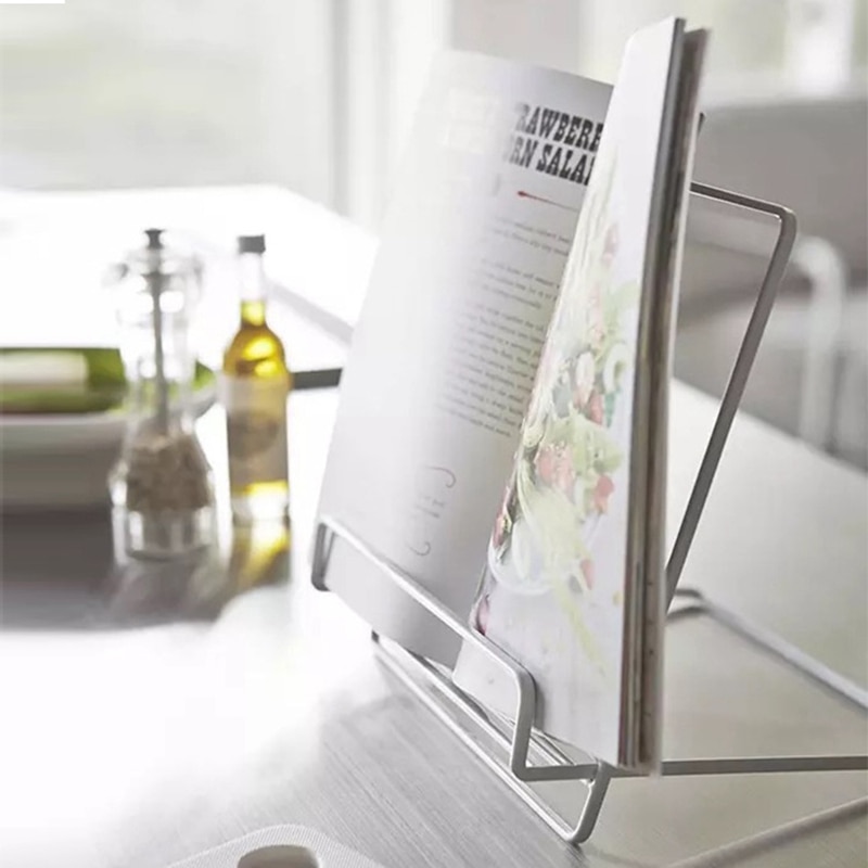 Enkla smidesjärn skrivbord förvaringsställ hylla fil tidning förvaring box office rack smycken