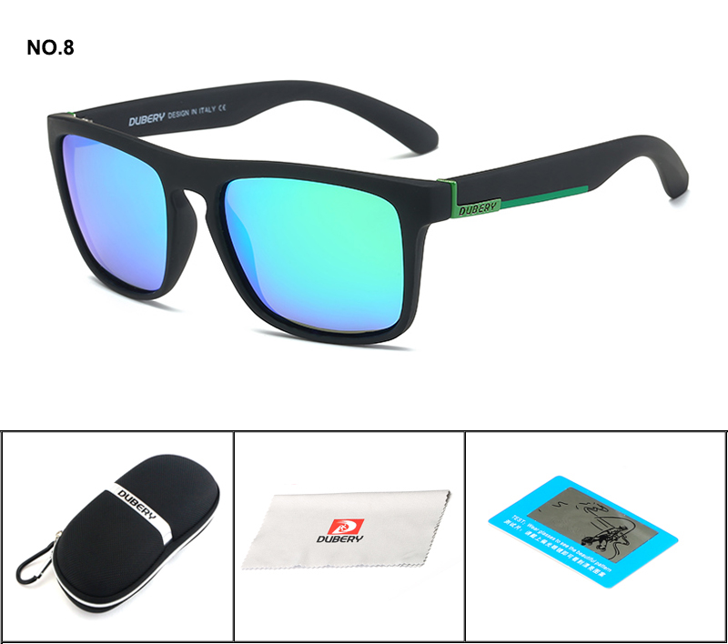 Gafas de sol polarizadas DUBERY, gafas de sol cuadradas para hombre, gafas de sol para hombre, gafas de sol Retro de lujo de de: B8