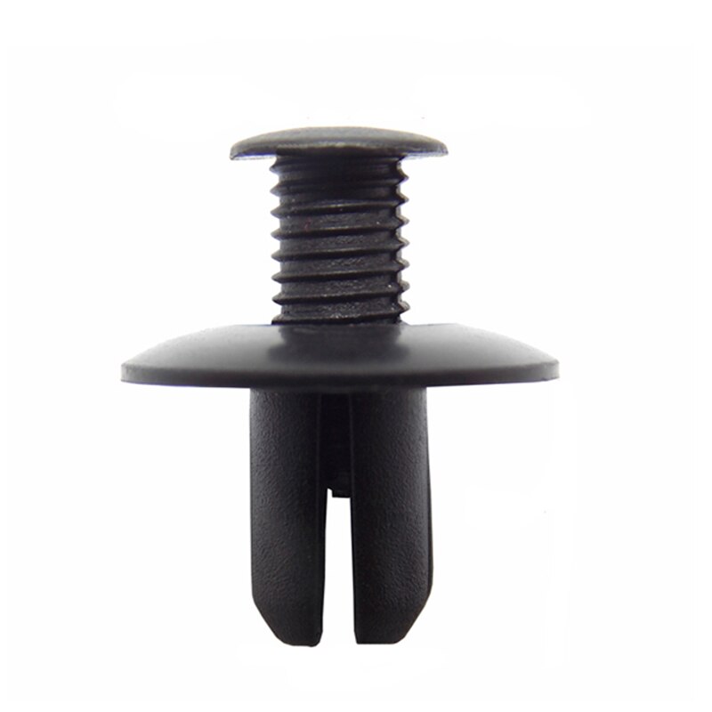 Guardabarros Universal para parachoques de coche, remaches de plástico con agujero de 8mm, tornillo de sujeción, Clips de sujeción para Nissan, Toyota, Focus, Kia, 10/20/40/50 piezas