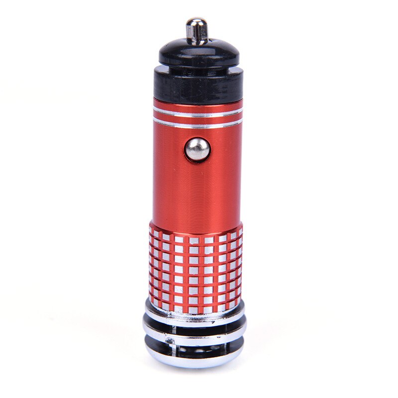 1pcs Car Air Purifier Ionizer 12V Negative Ions Air Cleaner Air Purifier Car Remove Smoke Eliminator For Car Home Office: Red