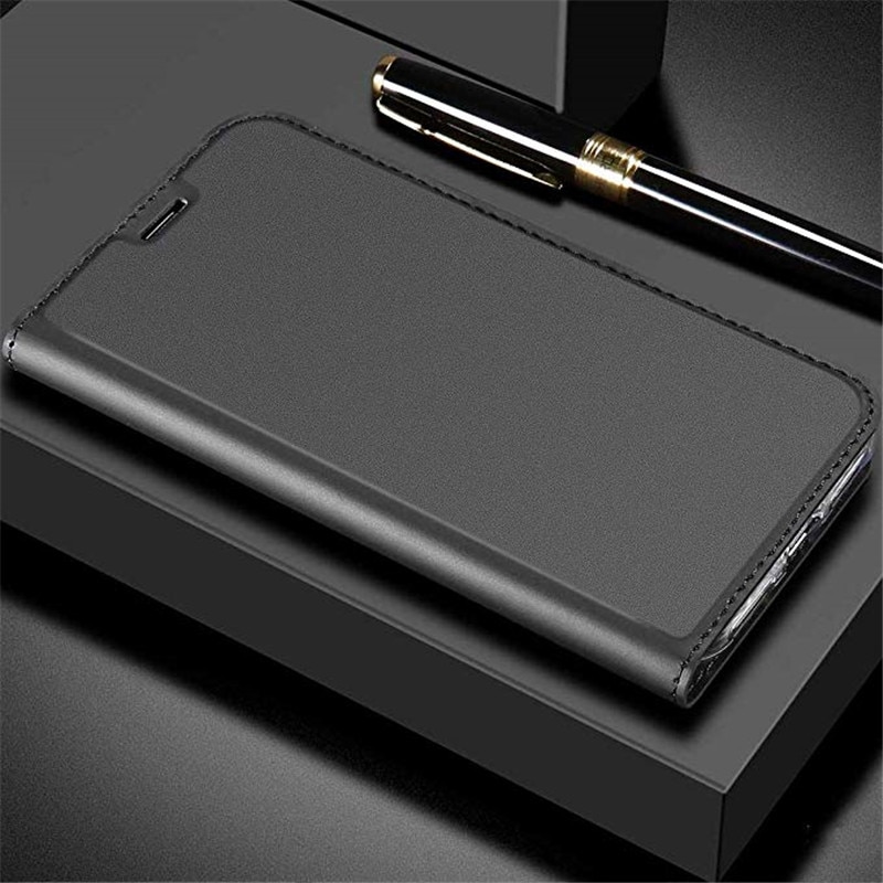 Leather Case Huawei Honor Play Case 6.3 "Hoge Luxe Ultradunne Magnetische Flip Cover Honor Play COR-L29 L09 met Card Slot