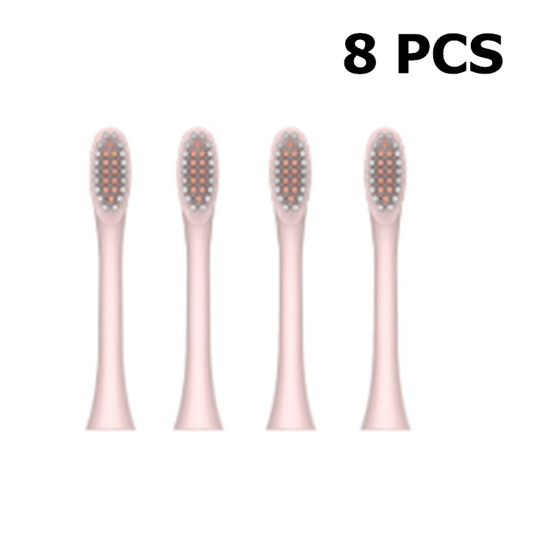 Sonic Electric Toothbrush 6 Modes Deep Cleaning Waterproof Portable Travel Adults Tooth Brush With 4 Replacement Brush Heads: 06 8pcs brush head