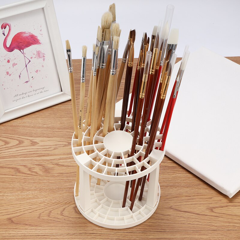 Support de pinceaux de peinture à l&#39;aquarelle, porte-stylo avec 49 trous