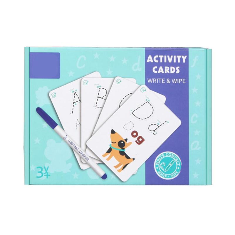 Alphanumeric Word Writing Cognitive Card Erasable Practice Handwritten Card Early Education Learning Toy: 1