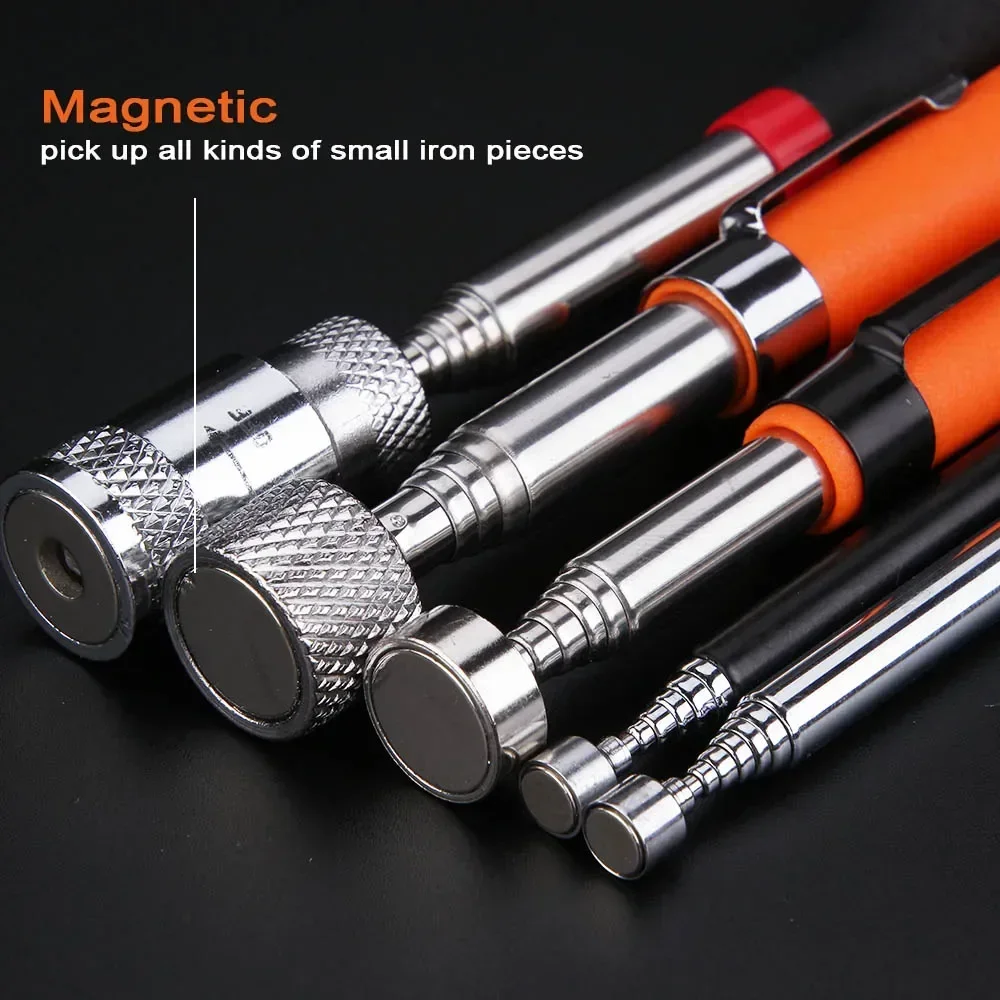 Penna magnetica telescopica Lavorazione dei metalli Strumento pratico Capacità magnetica per raccogliere il mini penna con asta di raccolta regolabile per bullone dado