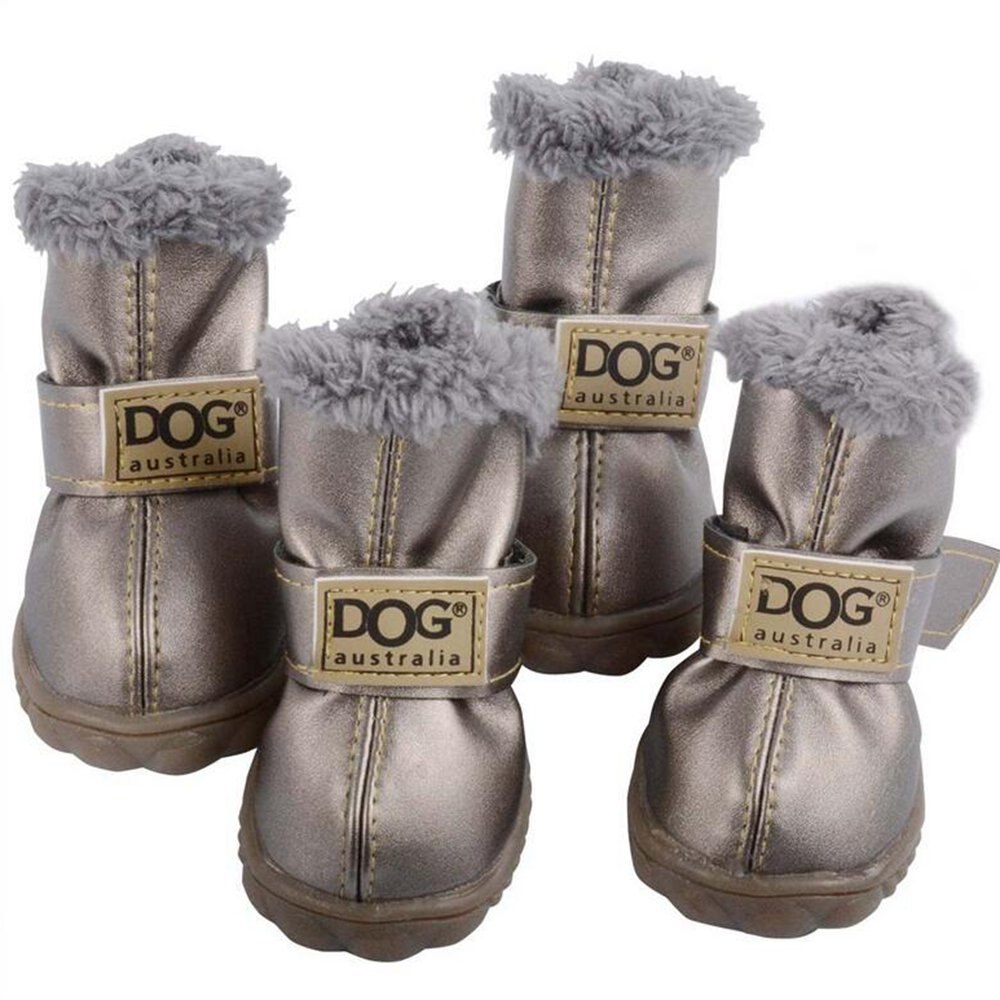 Waterdichte Schoenen Huisdier Winter Hond Kat Snowboots Warm Puppy Laarsjes voor Chihuahua: Xl / Zilver