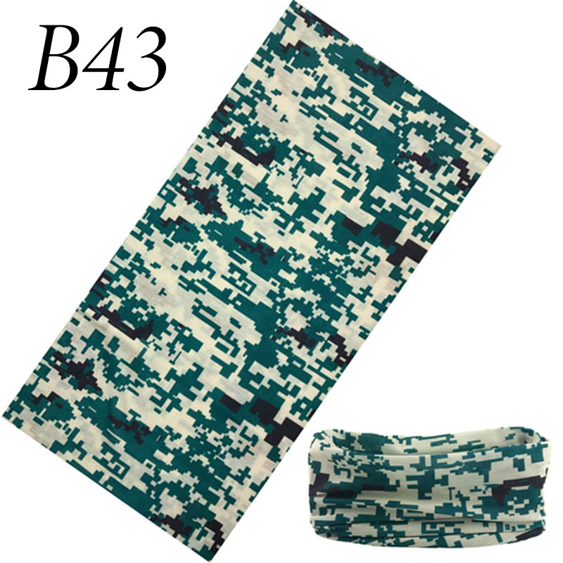 Multifunksjon sport magisk skjerf pustende mtb terrengsykkel fiske ansiktsmaske tube skjerf vindtett sykkel vandring bandana: B43