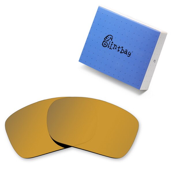 Glintbay Performance Polarized Replacement Lenses for Oakley Turbine Sunglass - Multiple Colors: Bronze Golden Mirror