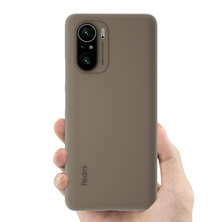 Einfache Stil Telefon fallen Zurück Abdeckung Ultra Dünne Silm PP Coque Fundas Für Poco F3: transparent grau