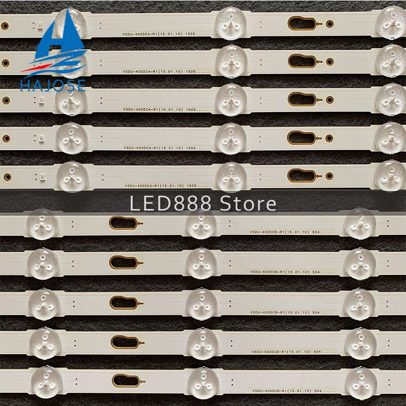 Barra de luz LED, accesorio para Samsung UE40MU6105K UE40JU6500 UE40JU6400 UE40MU6100K UE40JU6000 UE40KU6100 UE40KU6000 BN96-34791A 34792A, 10 unidades