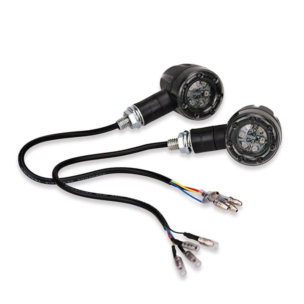 2Pcs Universal Motorcycle Turn Signal Light 12V 13 LED Super Bright Bulbs for Moto Off Road Indicator Light Easy to install
