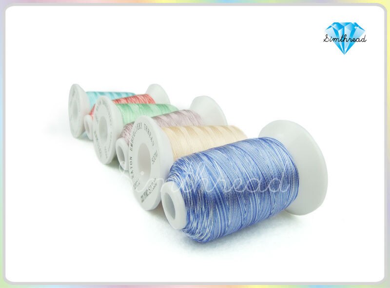 Multicolors Rayon Embroidery Machine Spools Thread 120D/2