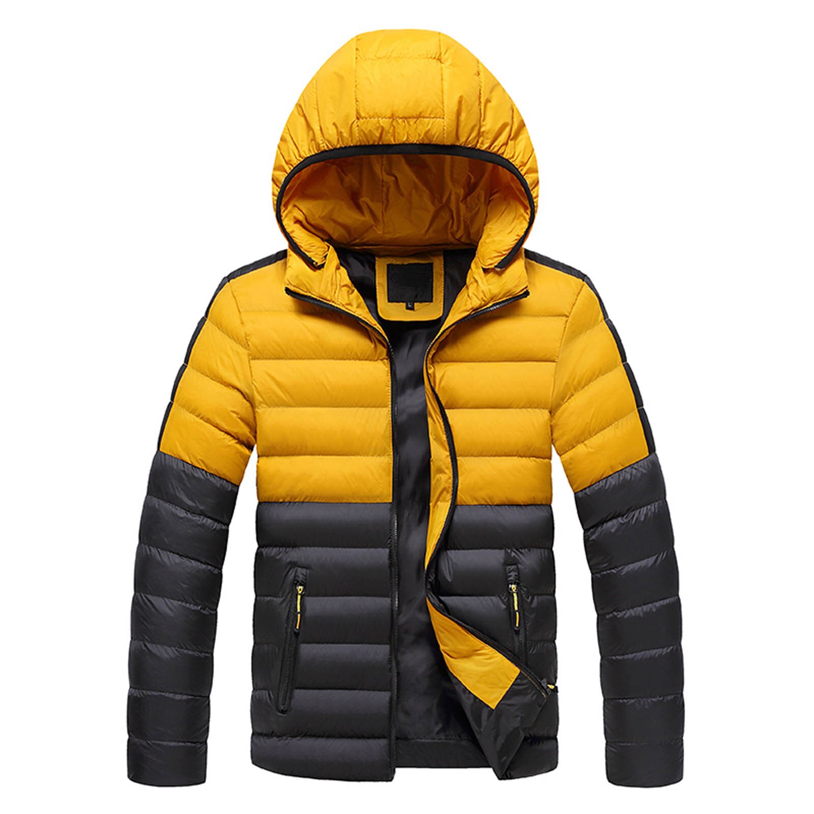 Fishing Fishing Clothes for Men Winter Solid Coat Warm Light Jacket Breathable Fishing Shirt Outdoor Fishing Wear Nov 13rd: Yellow / M