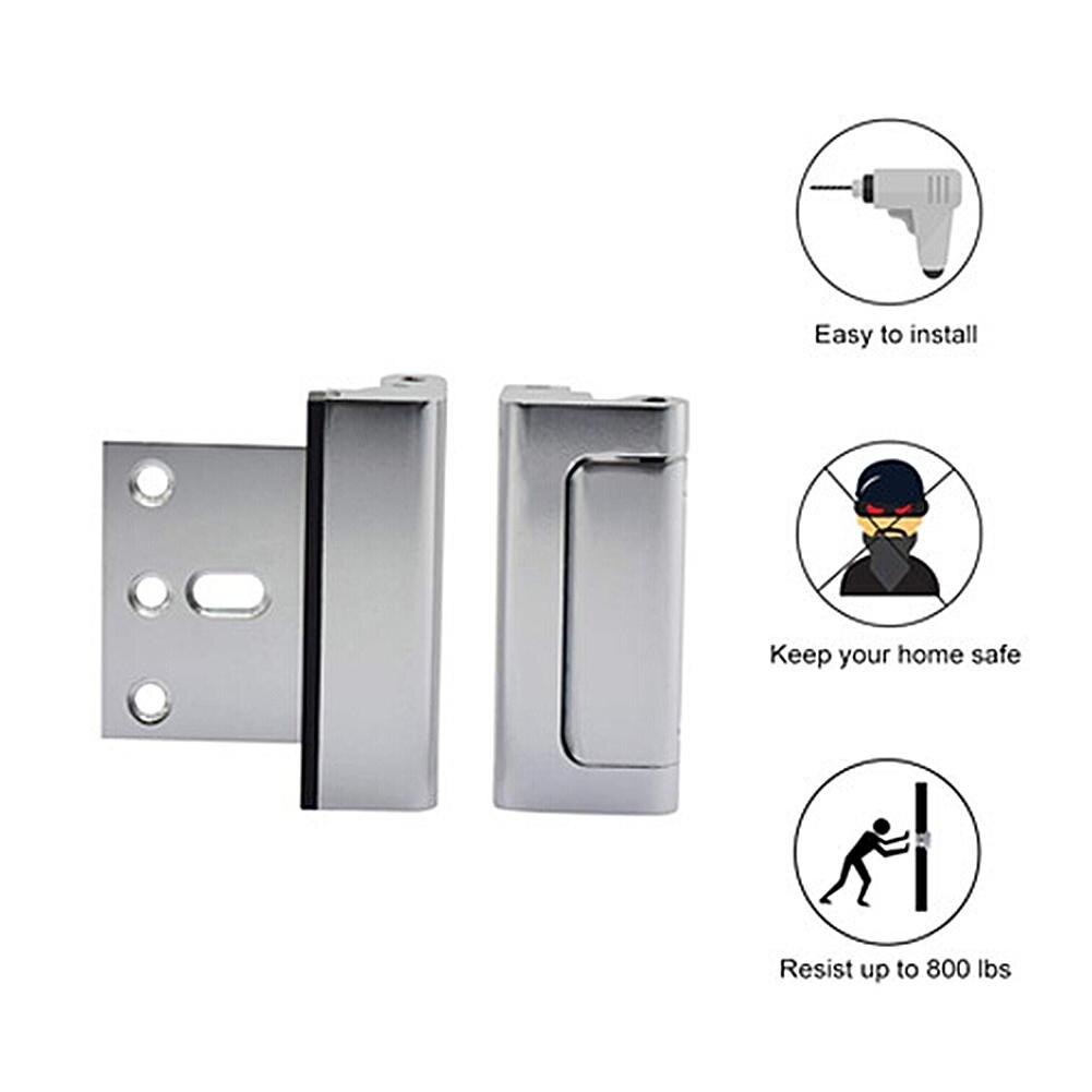 Sales! Aluminium Alloy Home Door Reinforcement Lock Defendered Security Stopper Hardware