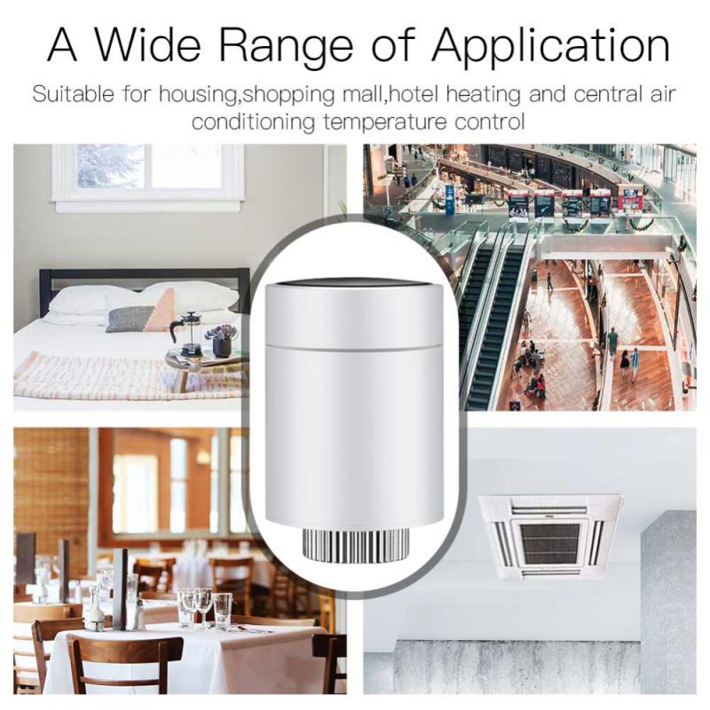 Tuya Smart ZigBee Radiator Actuator Programmable Thermostat Thermostatic Radiator Valve Temperature Controller Support Alexa