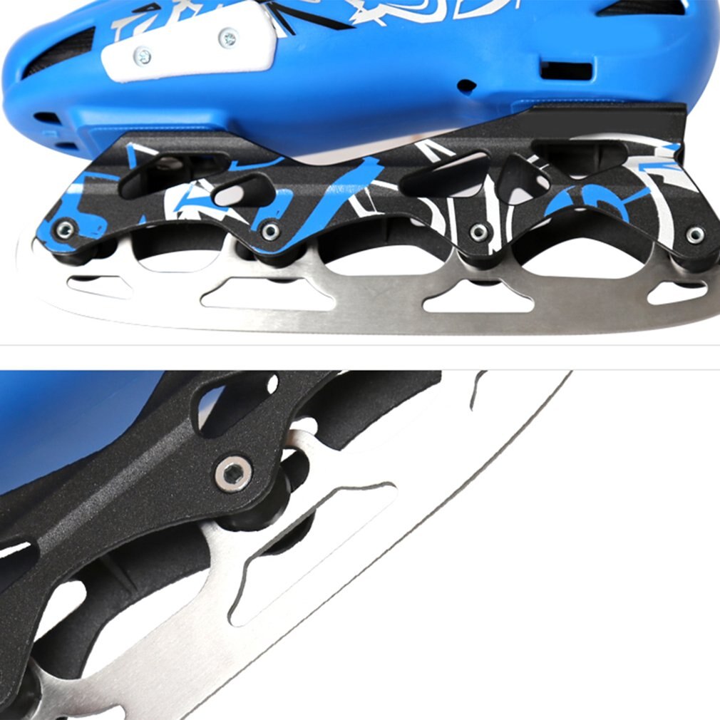 1 Pair Shoes Blades Replaceable Roller Ice Skating Skate Blade Piece Slippery Ice Skates Shoes Lying Multi-purpose Full Set