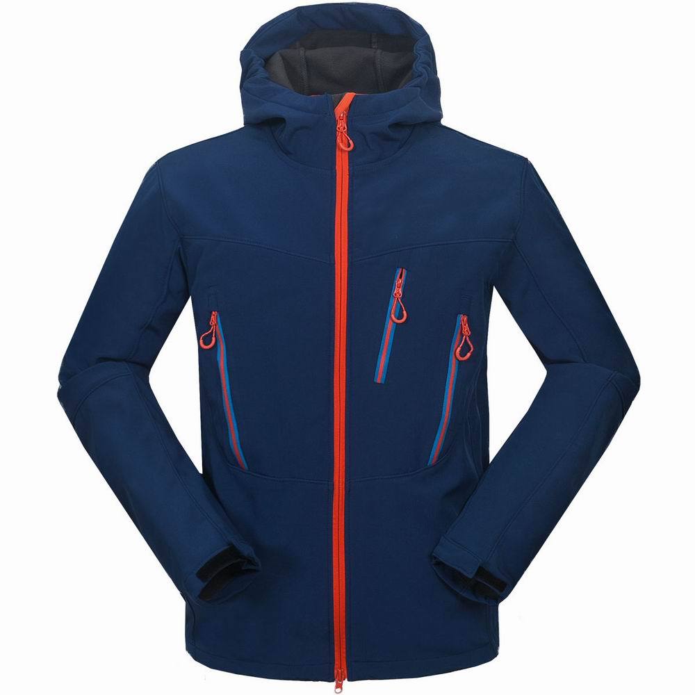 Soft shell jacket men Outdoor windproof waterproof Hiking jacket thermal fleece Lined Softshell coat Mountaineering clothes