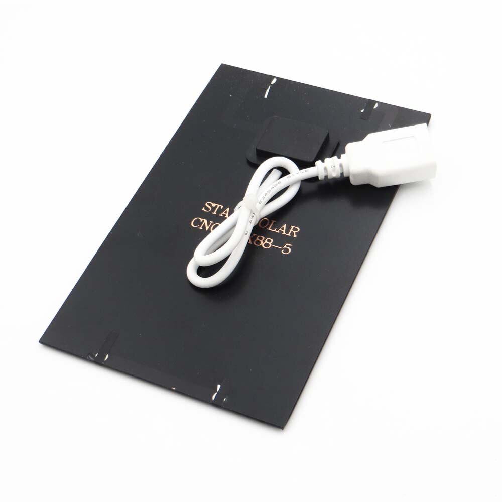 5V 2W Solar panel with wire Mini Solar Cell Solar Panel Standard Epoxy Polycrystalline Silicon with USB poly