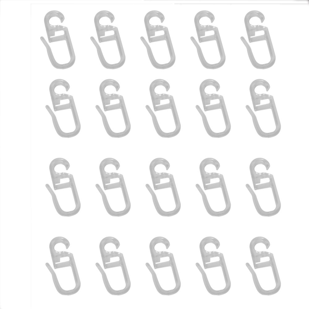 Universal Special Curtains Fixing Home Decor Curtain Hooks Curtains Accessories Sliding Hook Wall Ring: white