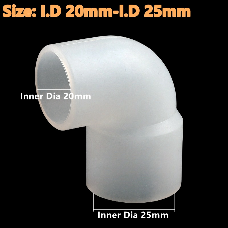 1~5PCS Silicone Flexible Joints Reducing Direct Elbow Hose Accessories Food Grade Tube Flexible Drink Water Soft Connector: PURPLE / 1''