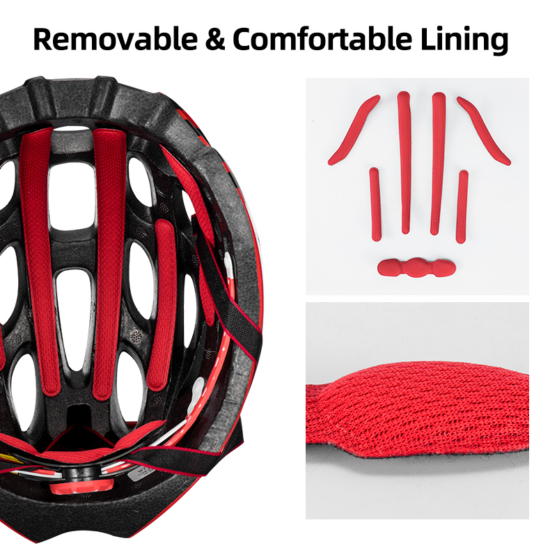 Rockbros Integraal-Gegoten Elektrische Fiets Helmen Mannen Vrouwen Shockproof Fietsen Helmen Met Rand Mtb Helm Fiets Accessoires