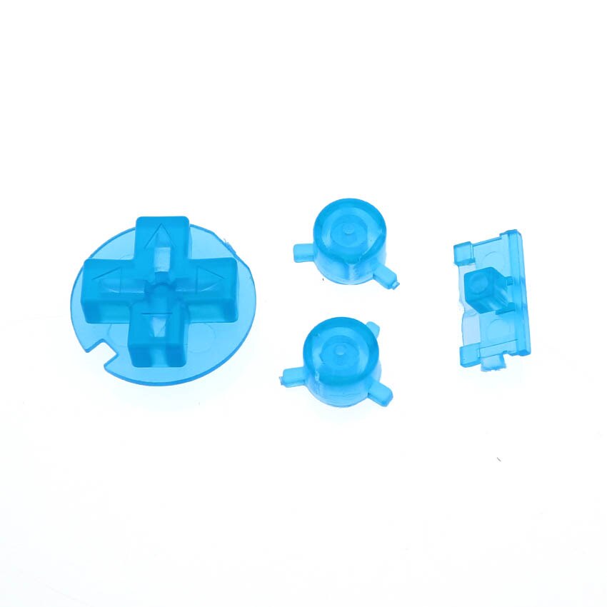 YuXi Multi colore Per opzione A B Bottoni Tastiere per Gameboy GBP Tasca On Off Alimentazione Bottoni D Pads di Ricambio parti: Clear Blue