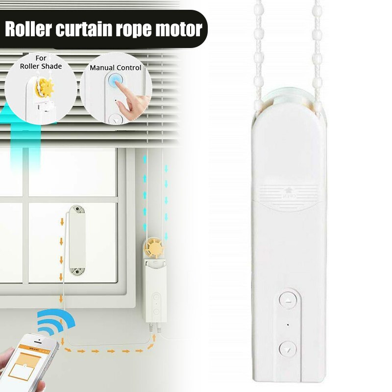 Smart APP Control Blind Shade Chain Roller Shutter Drive Motor Pull Rope 12 V Adjustable Speed Smart Blinds Drive Motor