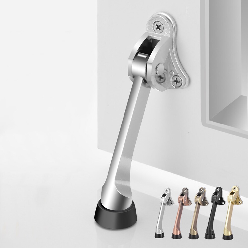 Door Stopper Anti-theft Door Stopper Kick Down Home Door Holder Rubber Buffer Door Mounted Stopper For Home Tool Accessories