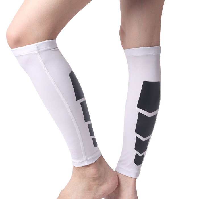 Coupe-vent jambières basket-ball guêtres imperméables manches d'hiver jambières cyclisme football protège-tibia manches femmes Sport porter: White one pair / M