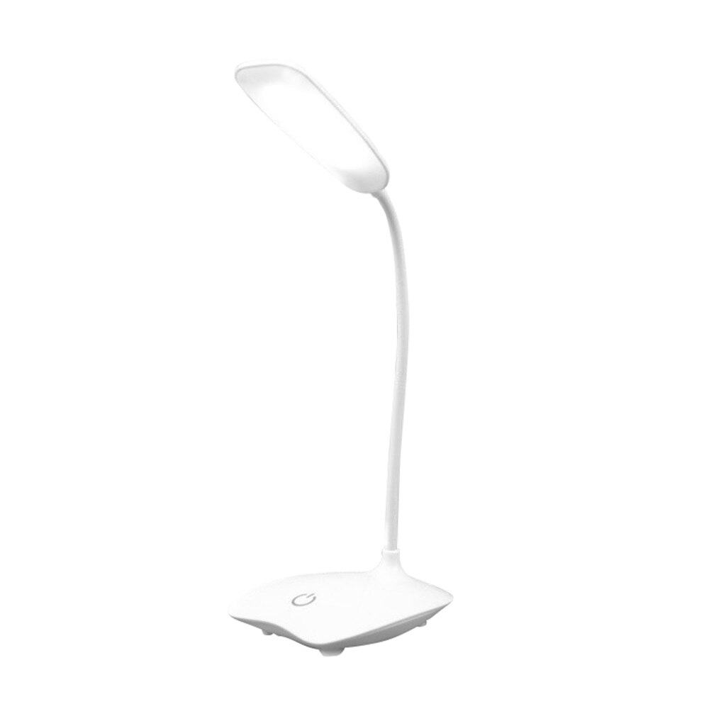 USB Rechargeable 3 Modes Adjustable LED Desks Lamp Study Light: white