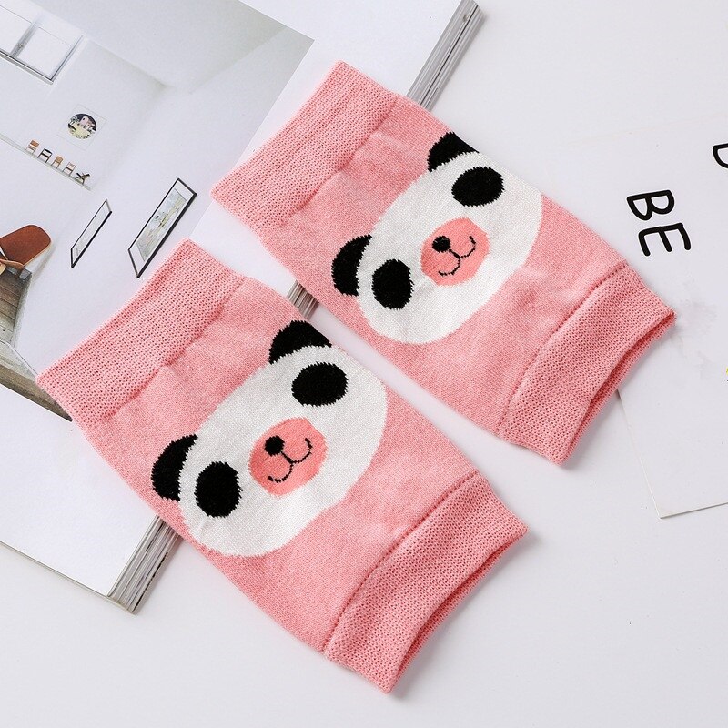 Algodón mujeres señoras tejer calentadores de pierna patrón Panda lindo encantador Protector de rodilla FS0437