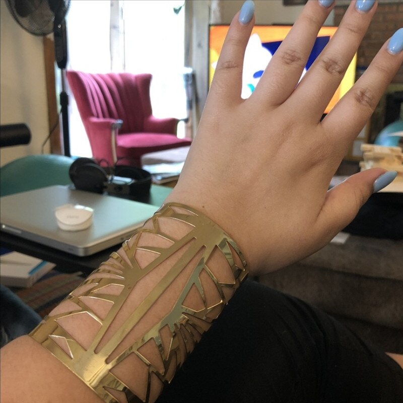 style bracelet hollow out women's bracelets pattern opening wide bracelet accessories accessories