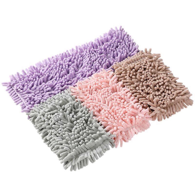 Chenille Mop Vervanging Hoofd Voor Wassen Vloer Schoonmaakdoekje Microfiber Zelf Wringen Pads Rags Voor Xiaomi Carbon Handdoek Accessoires