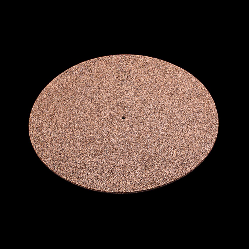 30cm Cork Rubber Turntable Platter Mat Players Slipmat Lightweight Anti-Static Vinyl Record Portable Music Element