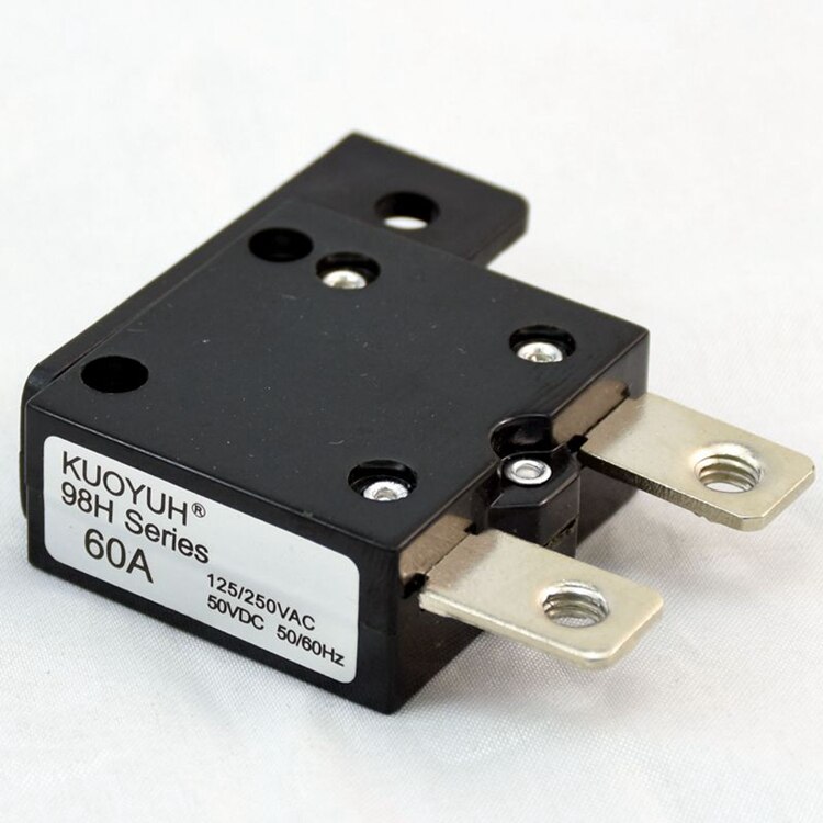 2PCS KUOYUH 60A automaic circuit breaker power wheelchair mobility scooter circuit breaker reset switch