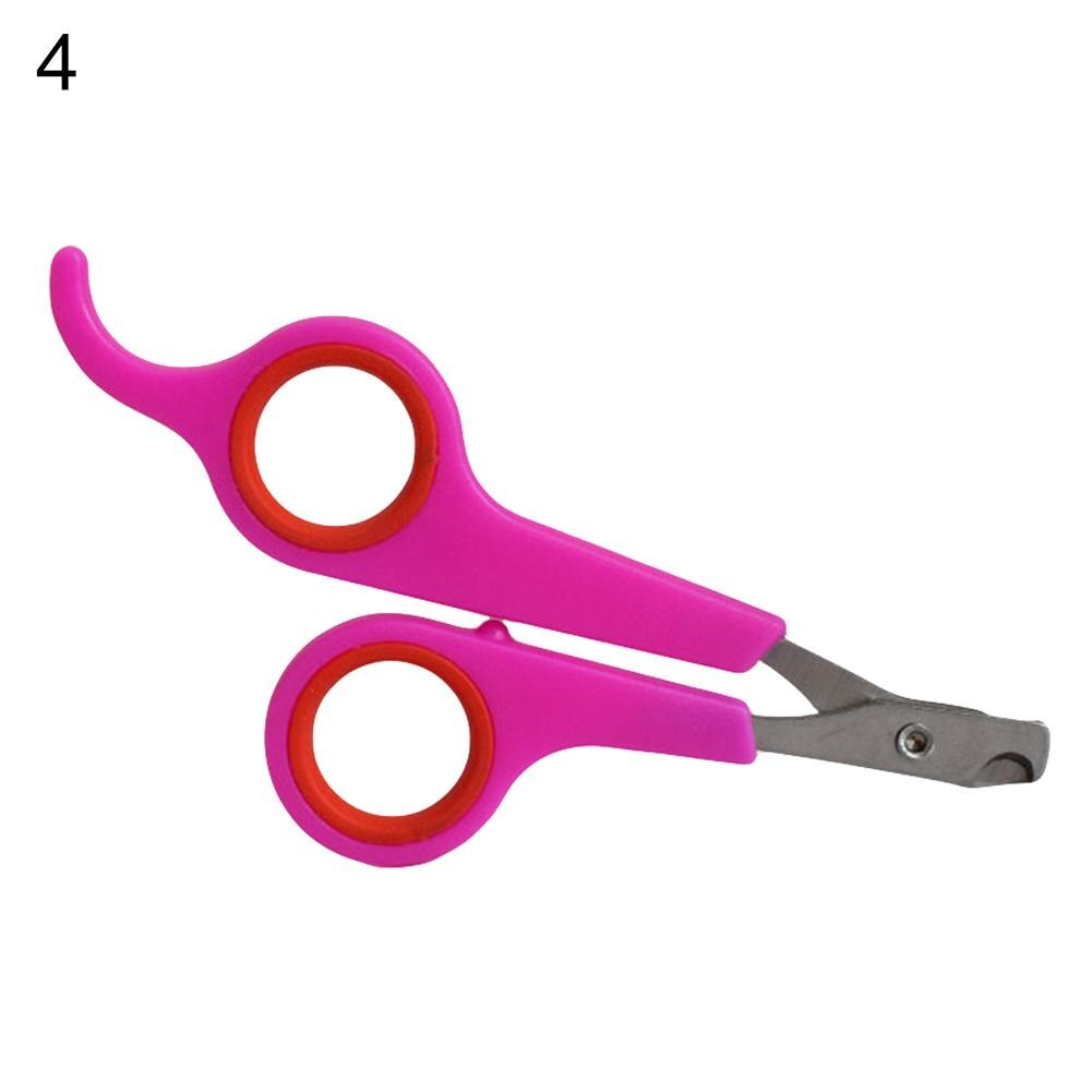 Coupe-ongles pour animaux de compagnie, outil de toilettage, griffes de lapin, ciseaux à ongles, patte d&#39;animal, perroquet gerbid bird pour chien, cisaille à ongles de chat: Pink  Red